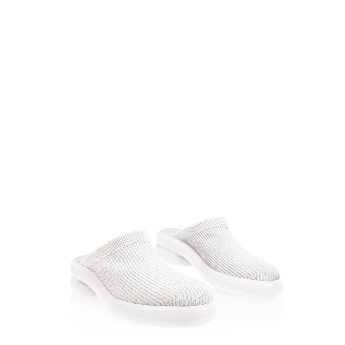 Knit Modular Mule - White - Mules