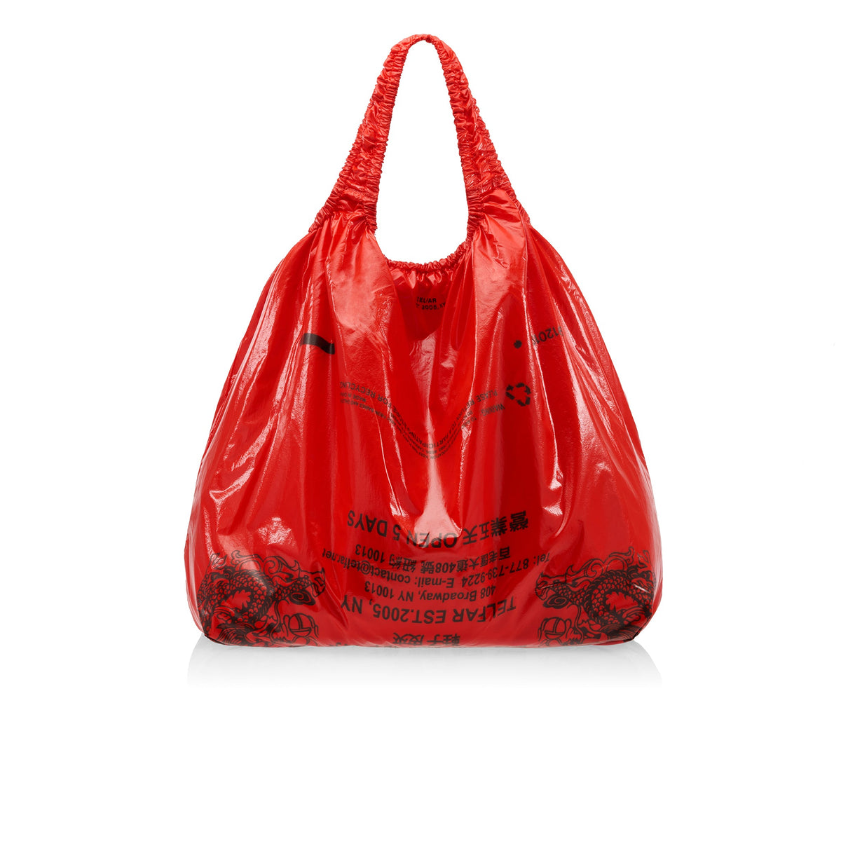 Jumbo Chinatown Plastic Bag - Red Haze - Plastic Bags