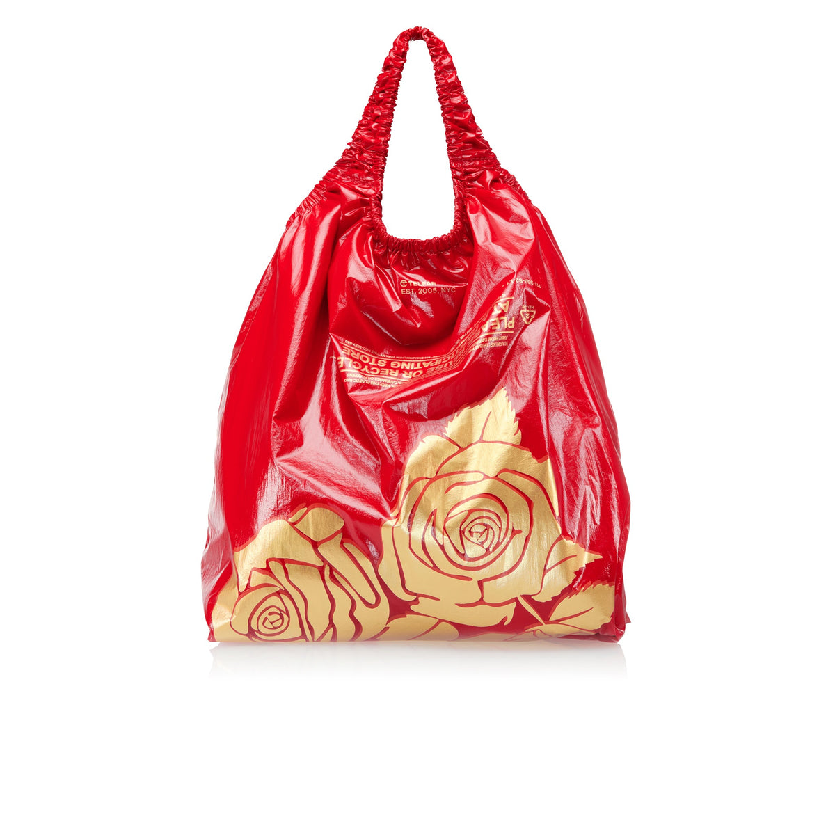 Jumbo Flower Plastic Bag - Red - Plastic Bags