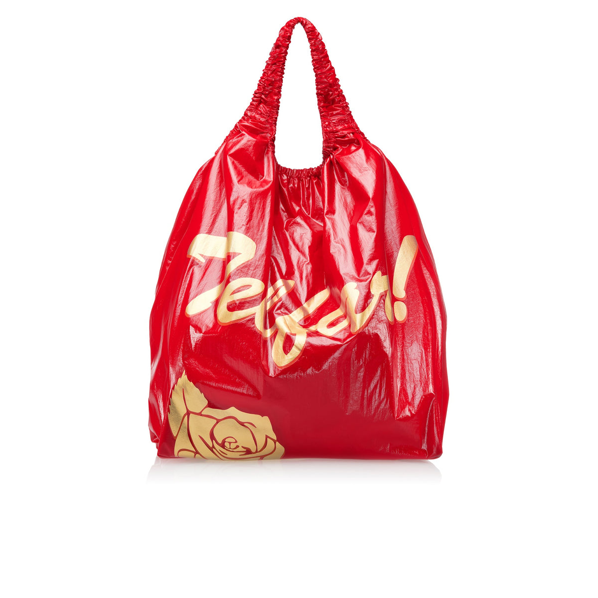 Jumbo Flower Plastic Bag - Red - Plastic Bags