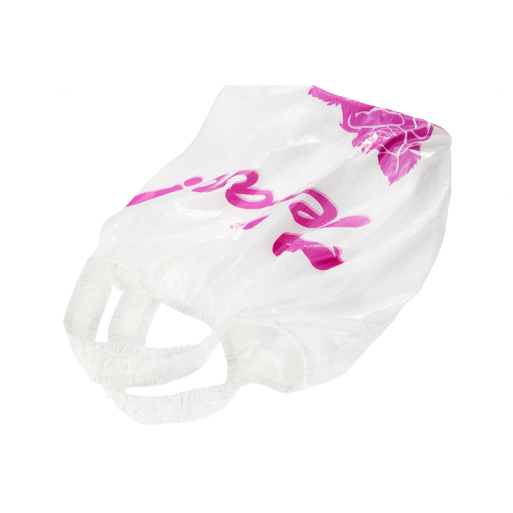 Jumbo Flower Plastic Bag - White - Plastic Bags