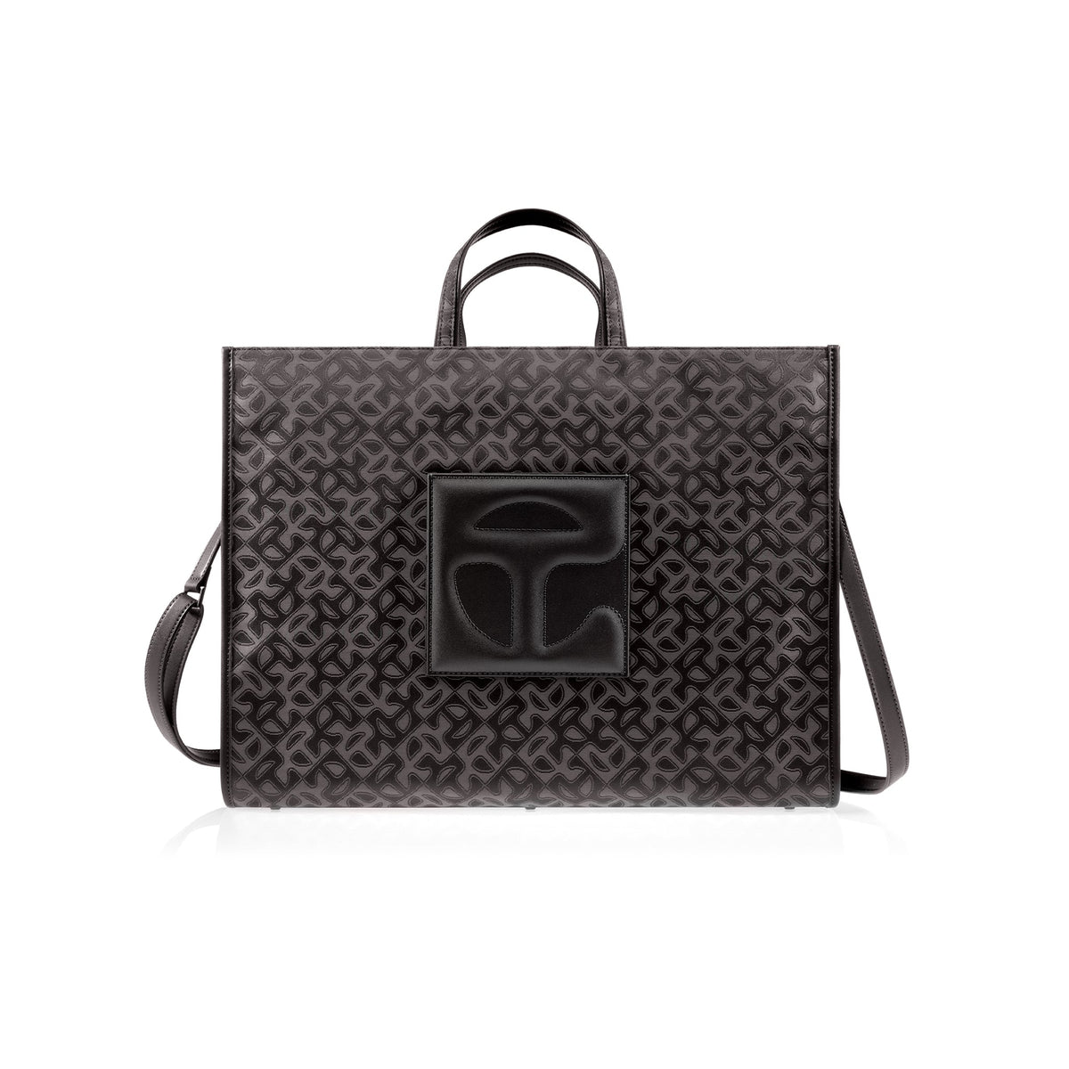 Large Jacquard Shopper - Black Monogram - Shopping Bags & Shoppers