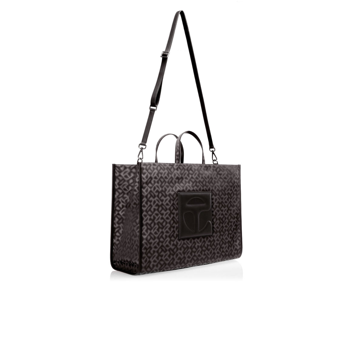 Large Jacquard Shopper - Black Monogram - Shopping Bags & Shoppers