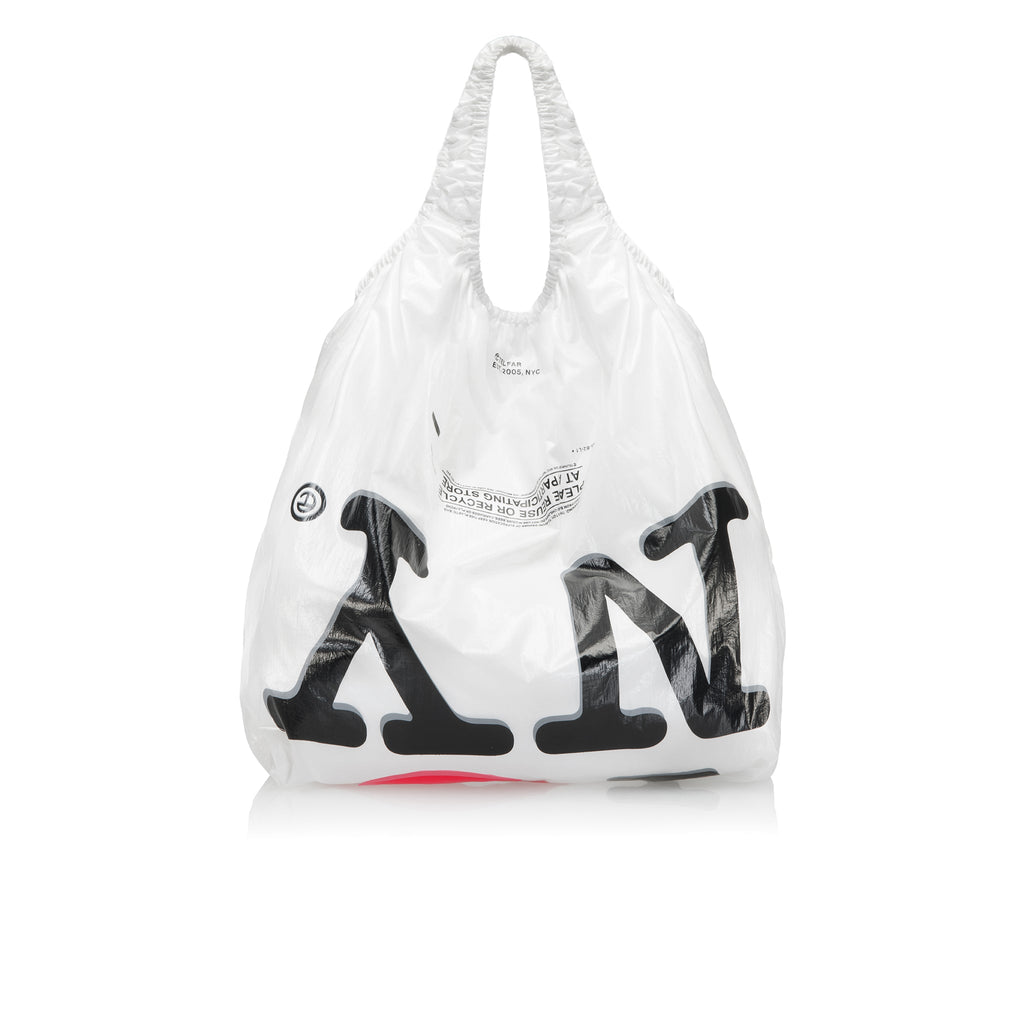 Jumbo New York Plastic Bag - White - Plastic Bags