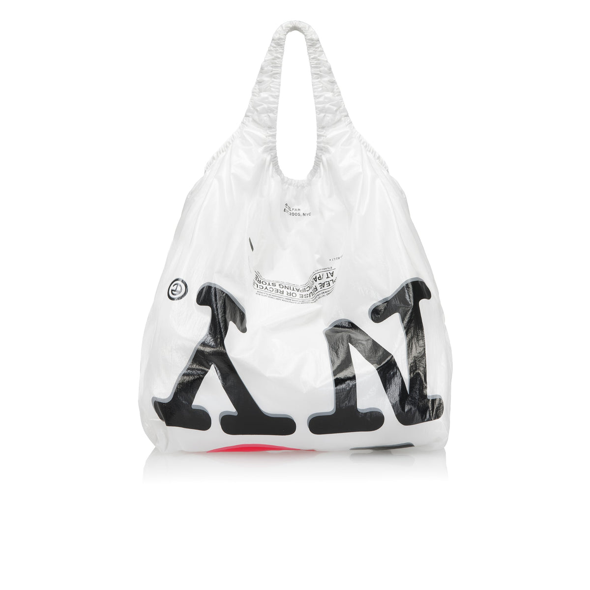 Jumbo New York Plastic Bag - White - Plastic Bags
