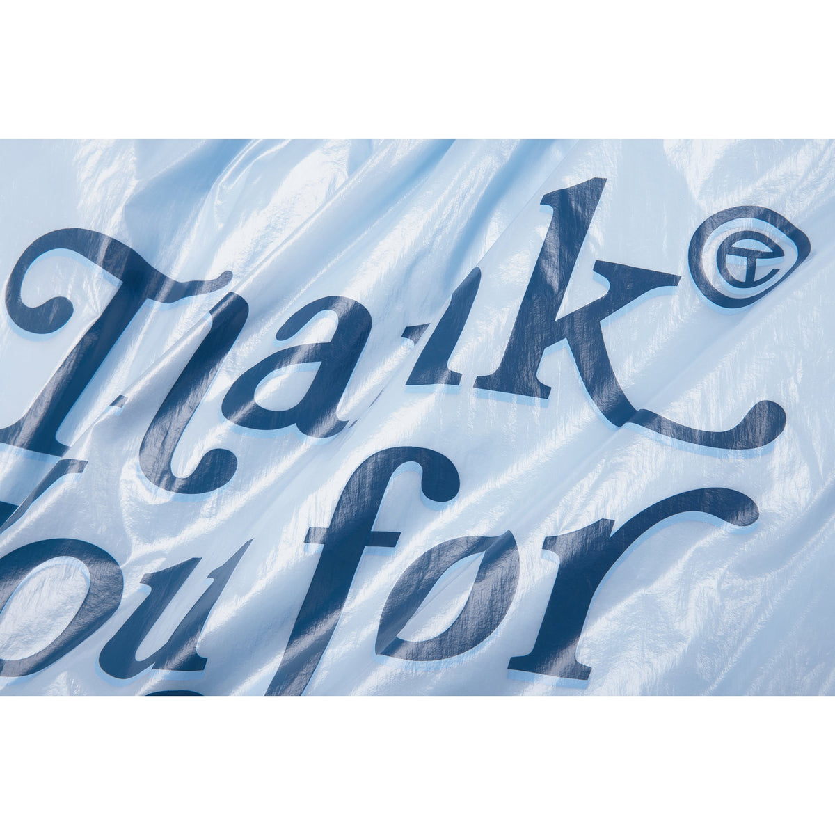 Jumbo Thank You Plastic Bag - Baby Blue - Plastic Bags