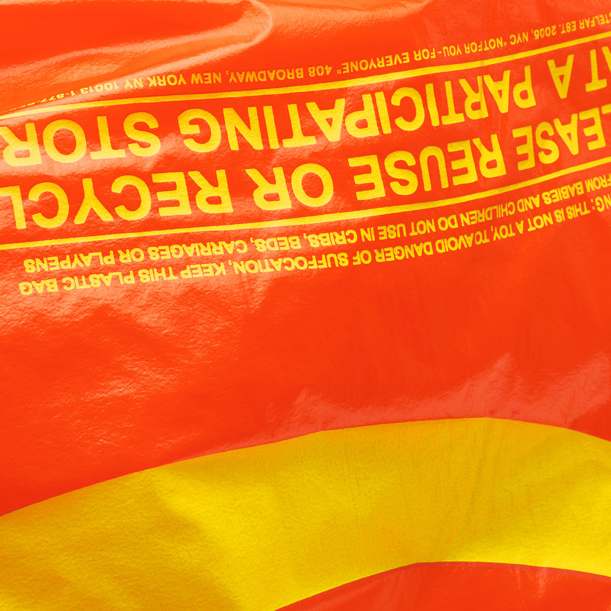 Jumbo Laundry Bag - Orange - Plastic Bags