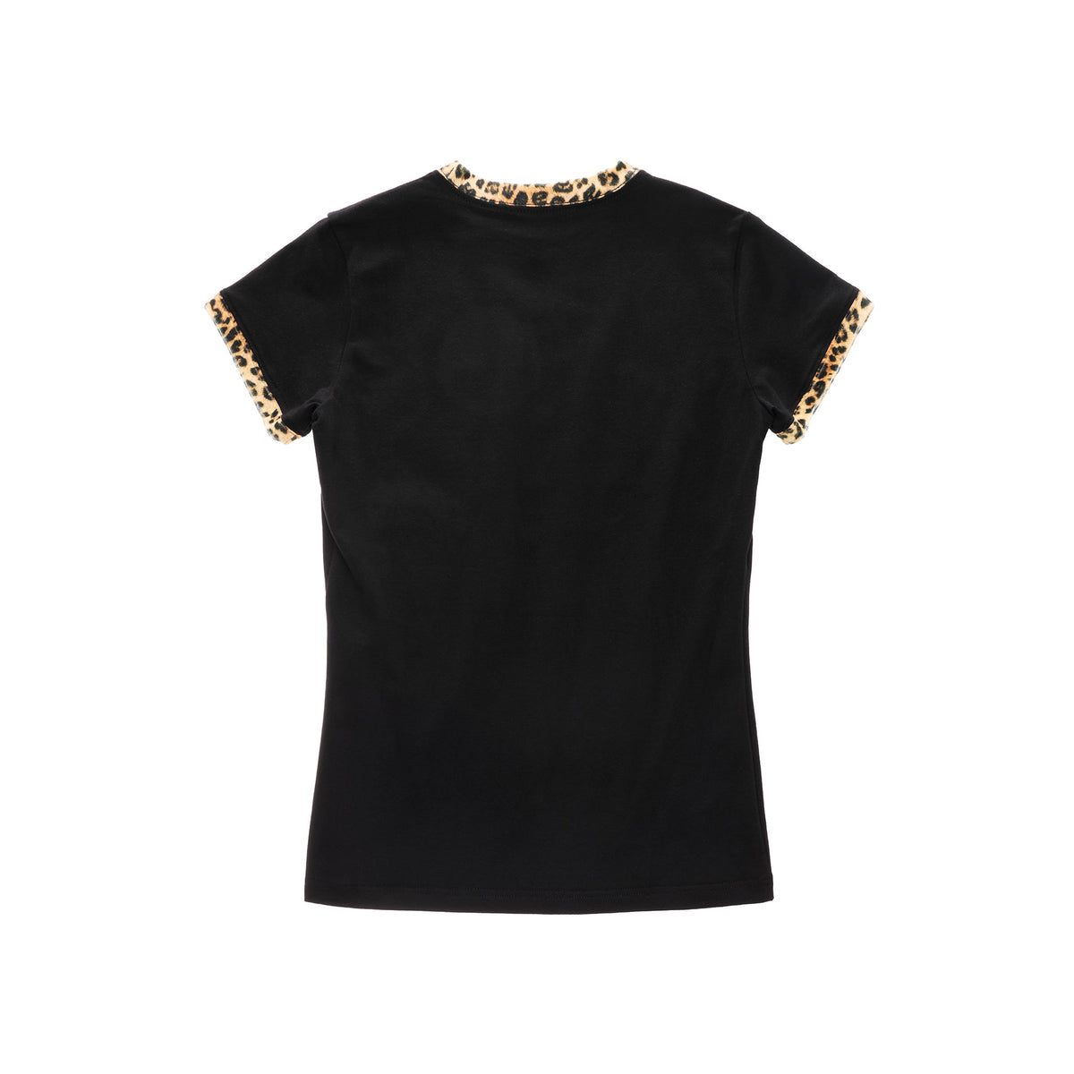 Leopard Pill Baby Ringer T - Black - Clutches & Pill Bags