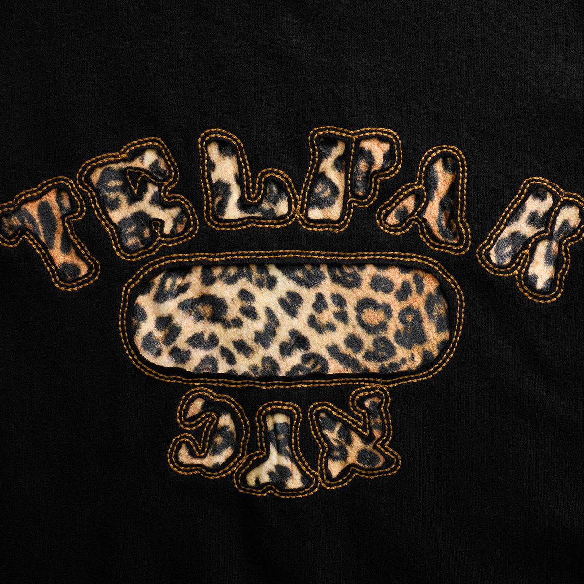 Leopard Pill Baby Ringer T - Black - Clutches & Pill Bags
