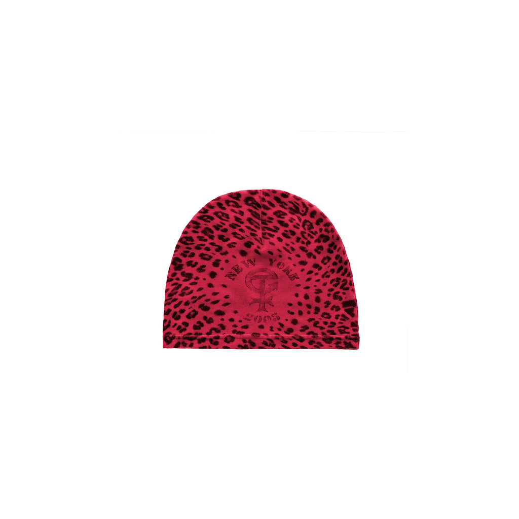 Leopard Skully - Red - Hats & Beanies
