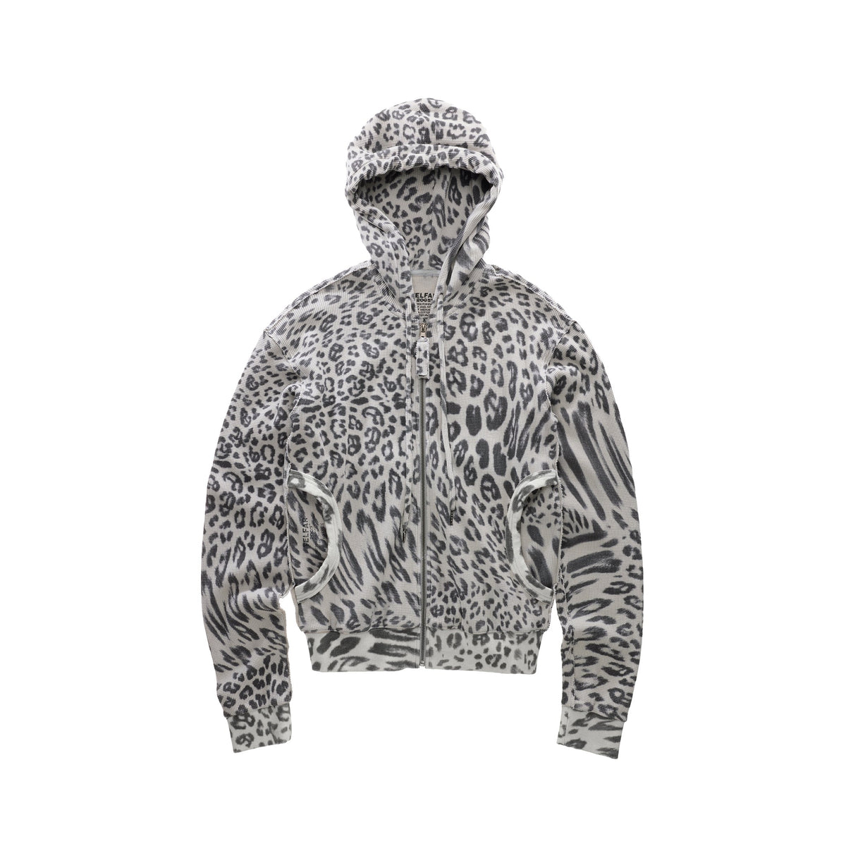 Leopard Thermal Hoodie - Grey - Sweaters & Hoodies