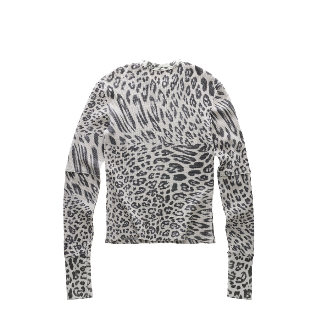 Leopard Thermal Long Sleeve - Grey - Sweaters & Hoodies