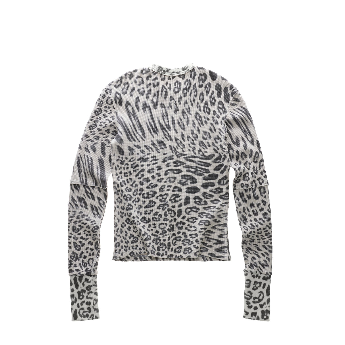 Leopard Thermal Long Sleeve - Grey - Sweaters & Hoodies