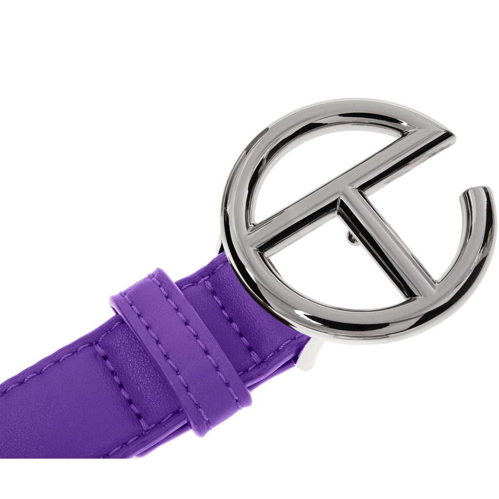 Logo Belt - Silver/Grape - Belts