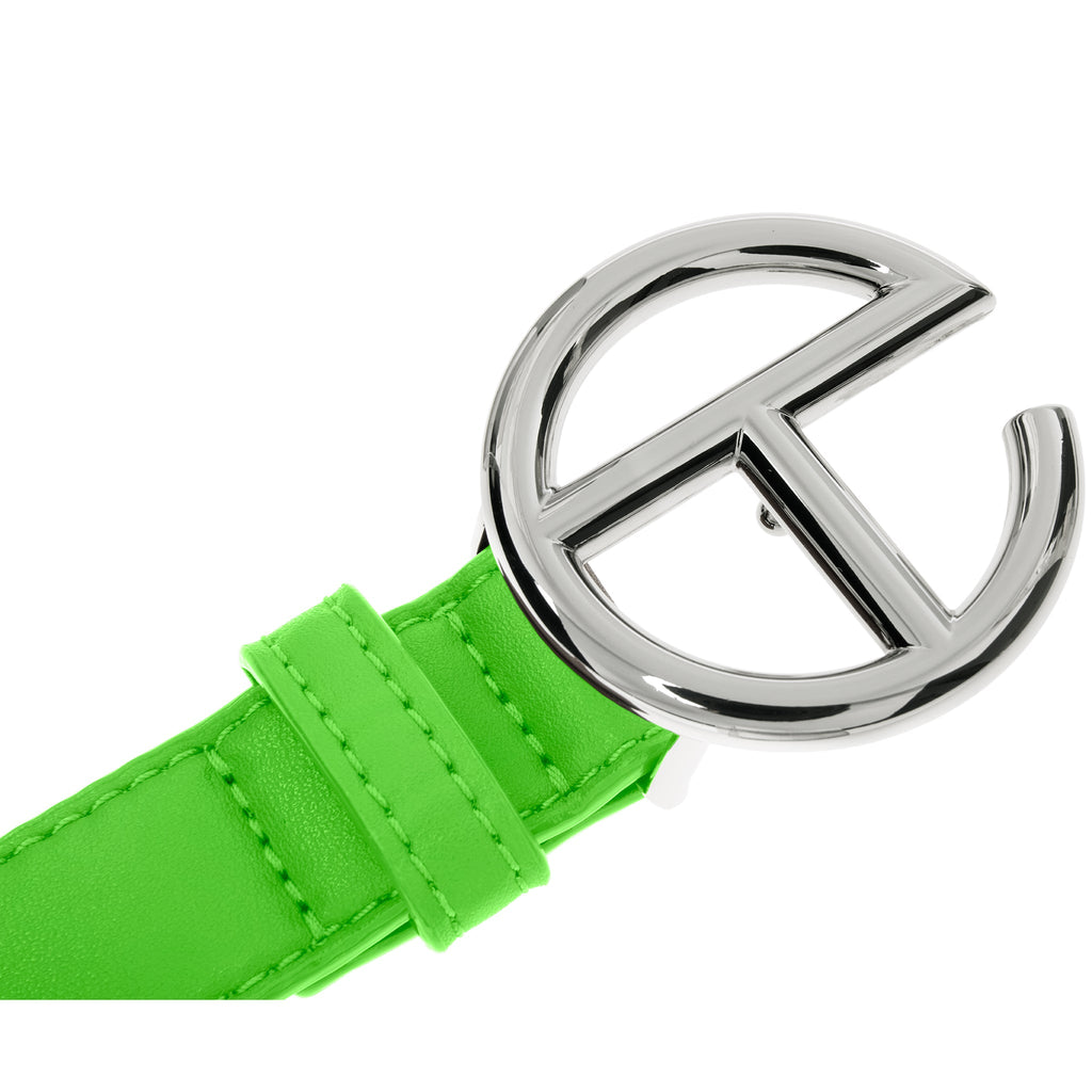 Logo Belt - Silver/Highlighter Green - Belts
