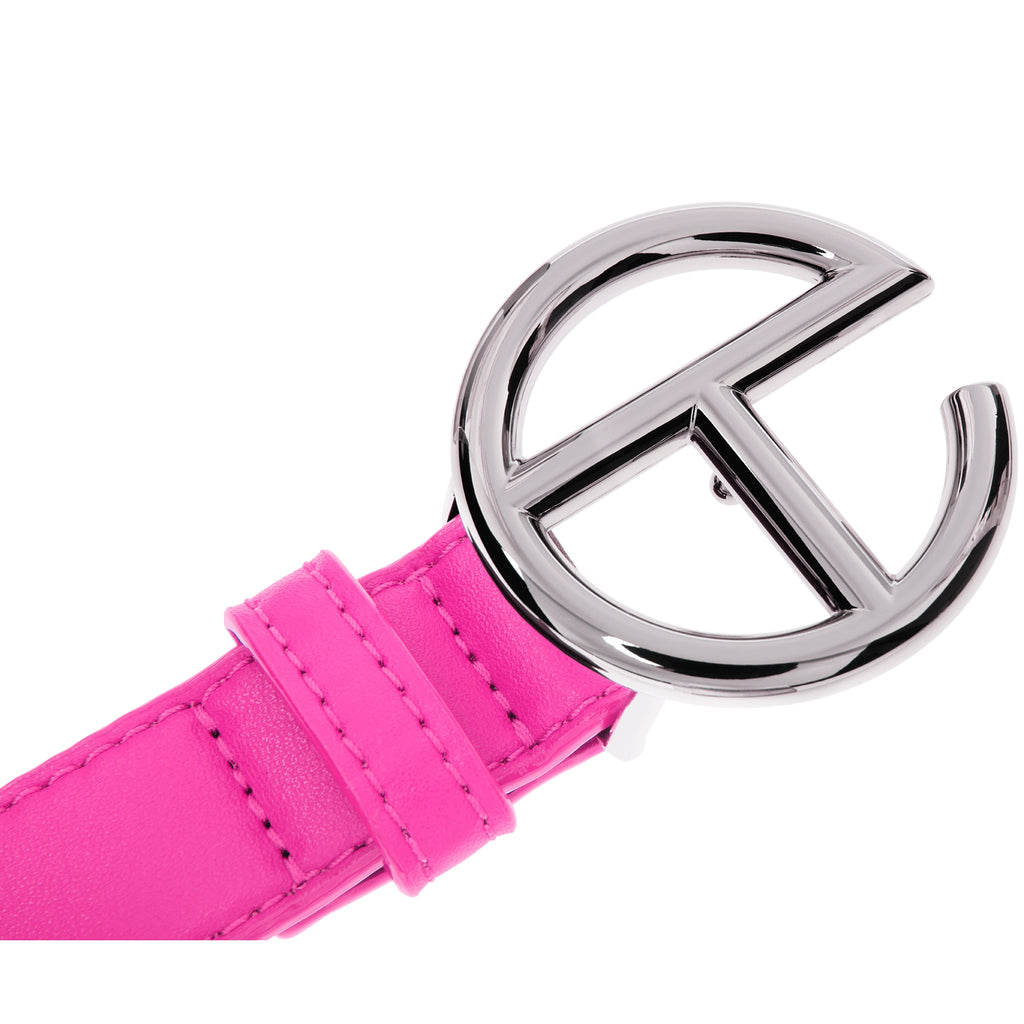 Logo Belt - Silver/Azalea - Belts