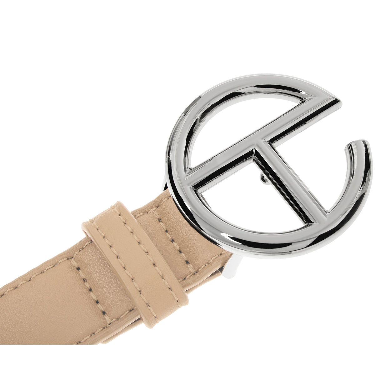 Logo Belt - Silver/Cream - Belts