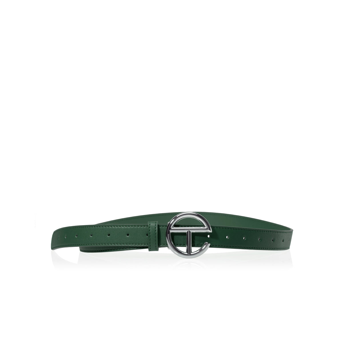 Logo Belt - Silver/Dark Olive - Belts