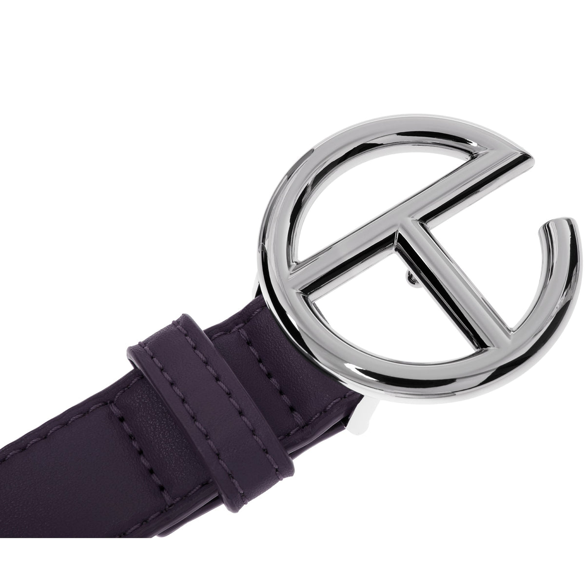 Logo Belt - Silver/Eggplant - Belts