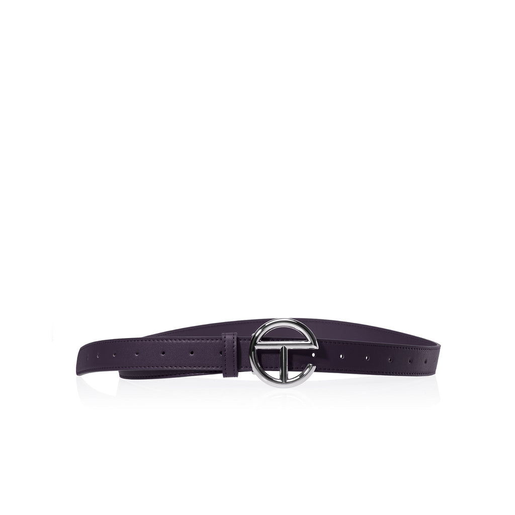 Logo Belt - Silver/Eggplant - Belts