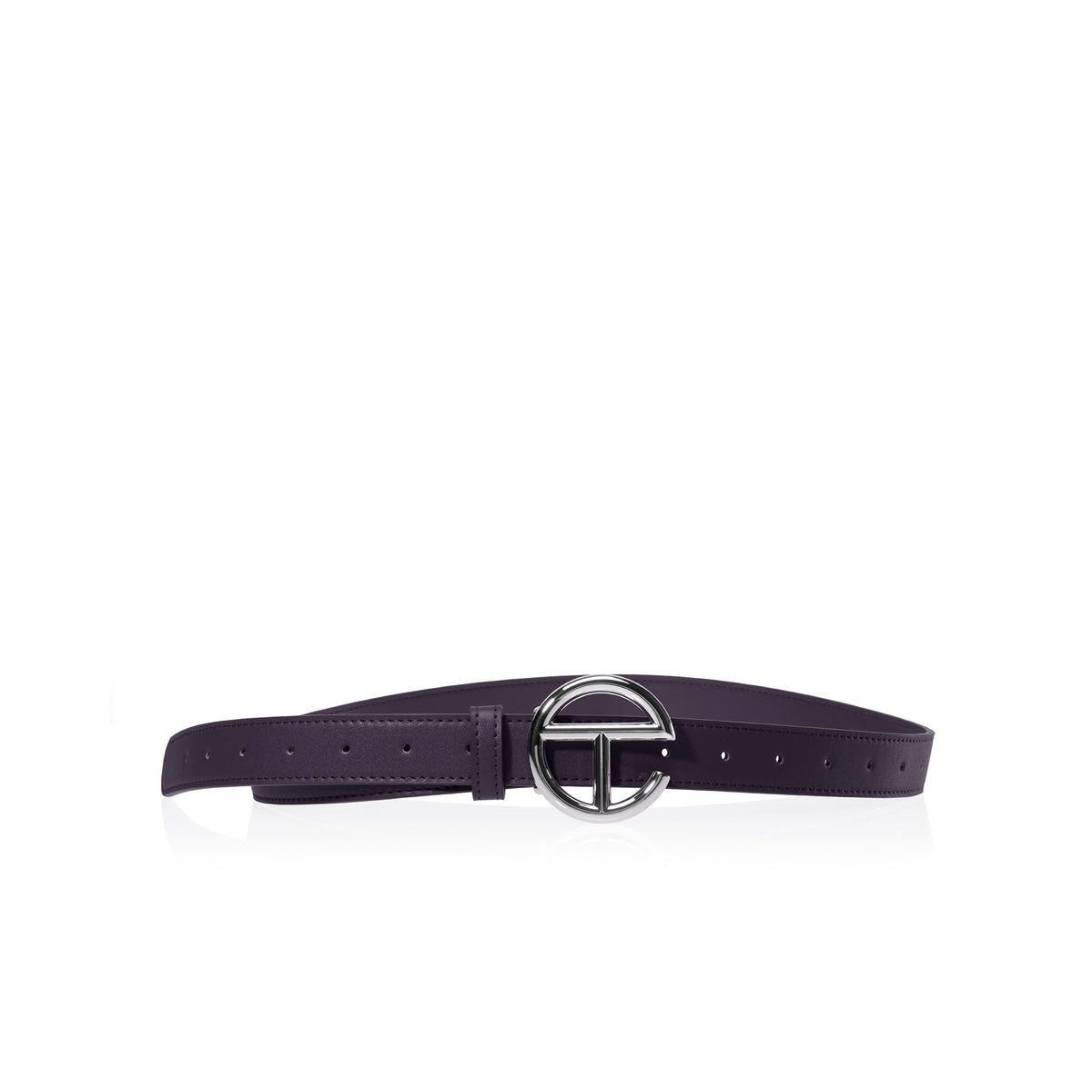 Logo Belt - Silver/Eggplant - Belts