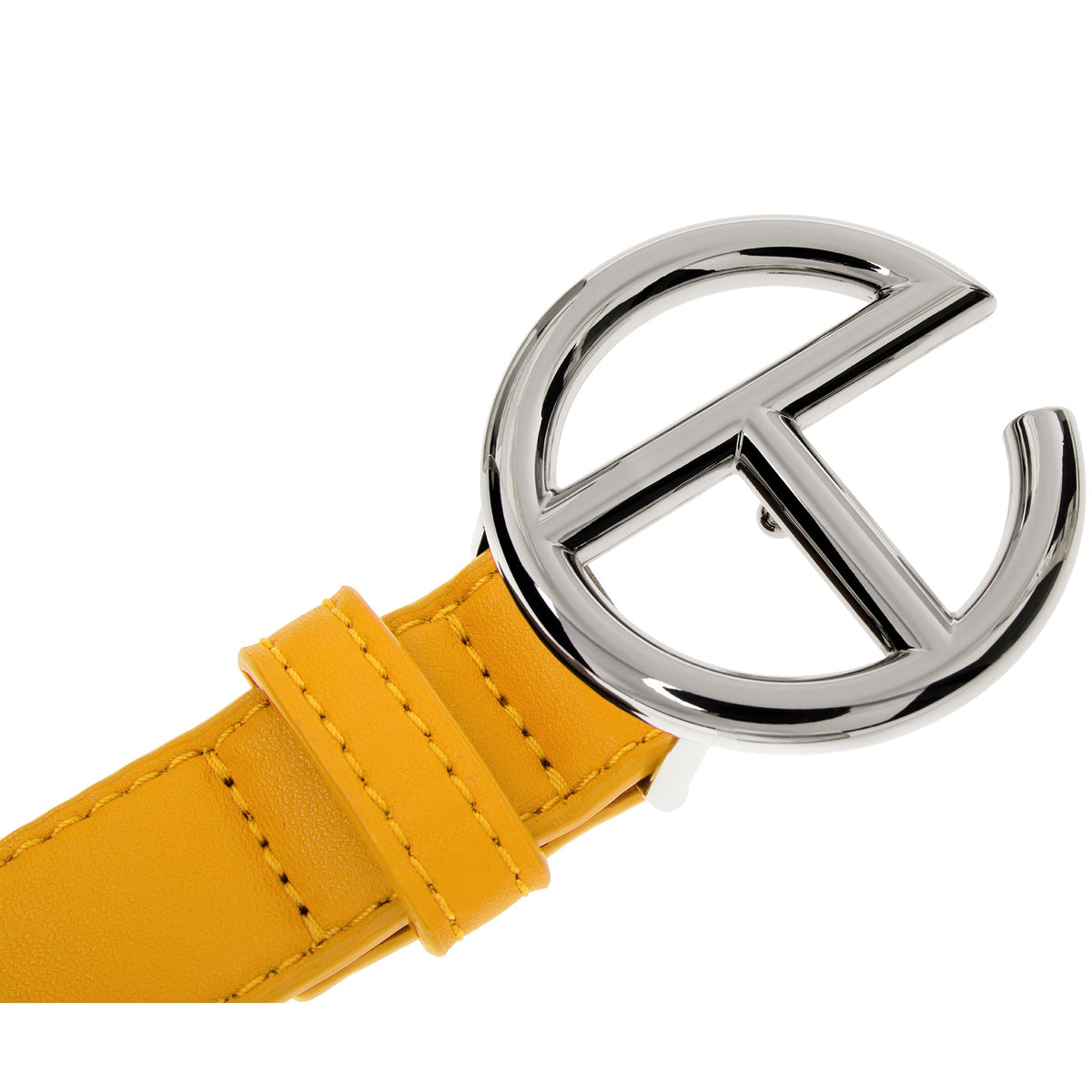 Logo Belt - Silver/Mustard - Belts