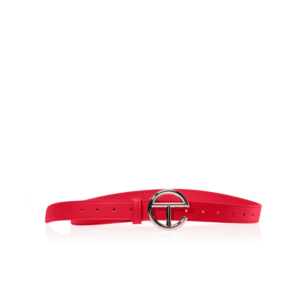 Logo Belt - Silver/Red - Belts