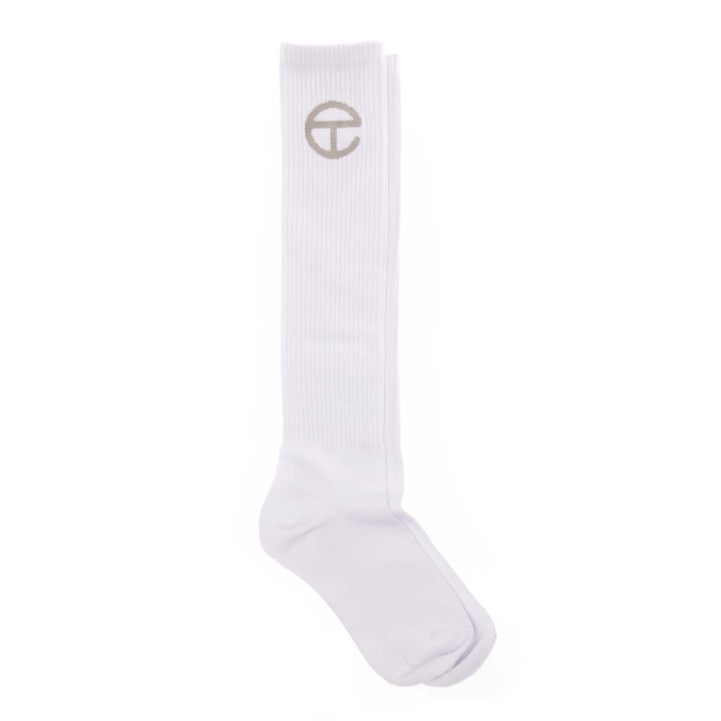 Telfar Logo Socks - White - Socks