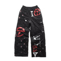 Logo Quilt Sweatpant - Black - Tops & T-Shirts