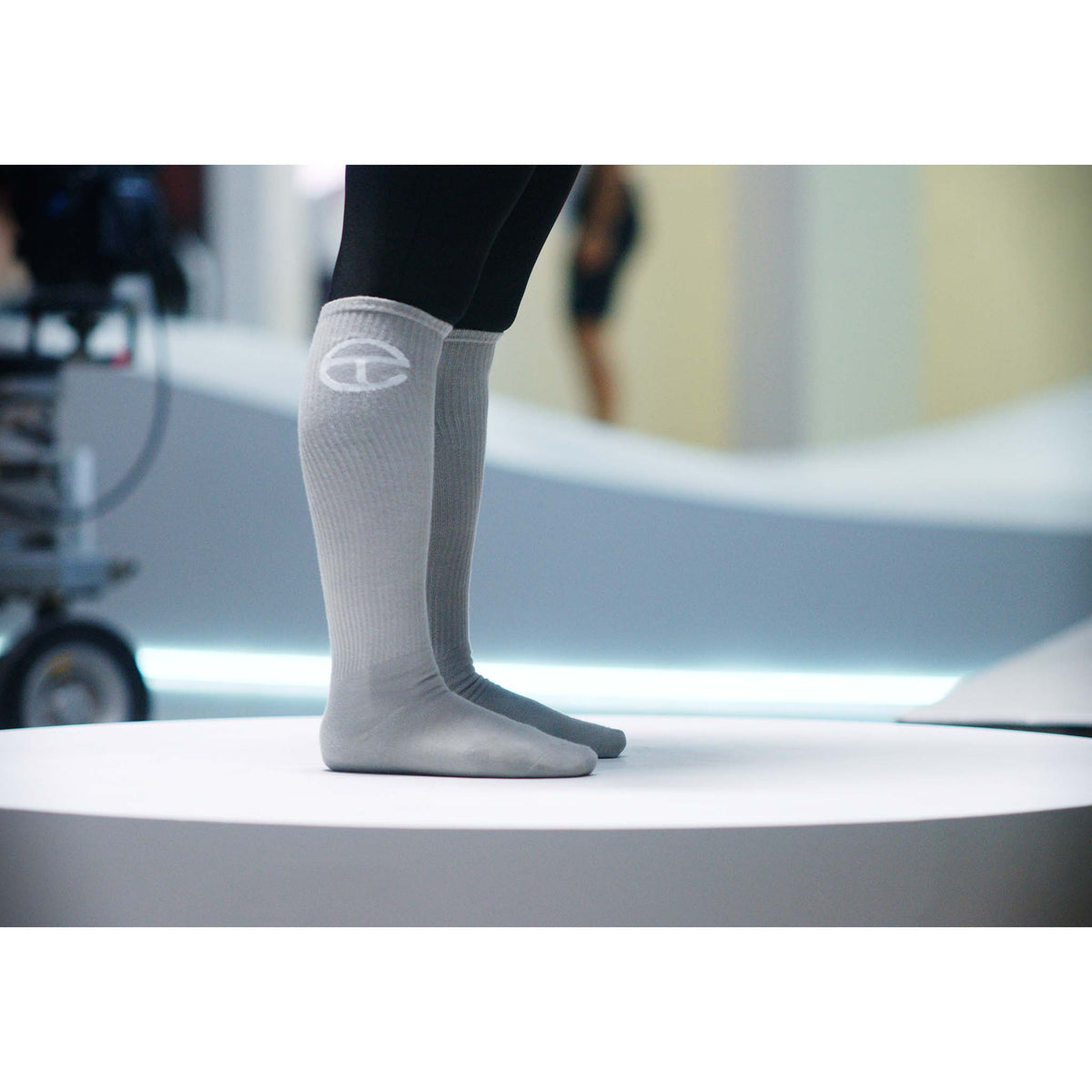 Telfar Logo Socks - Grey - Socks