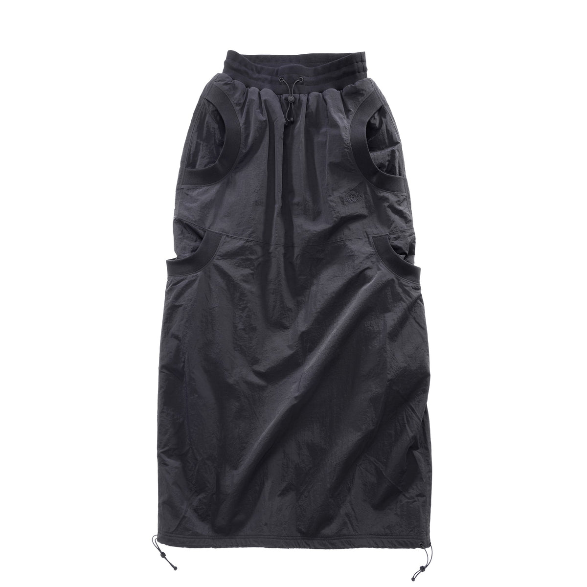 Long Reversible Pocket Skirt - Black/Black - Dresses & Skirts