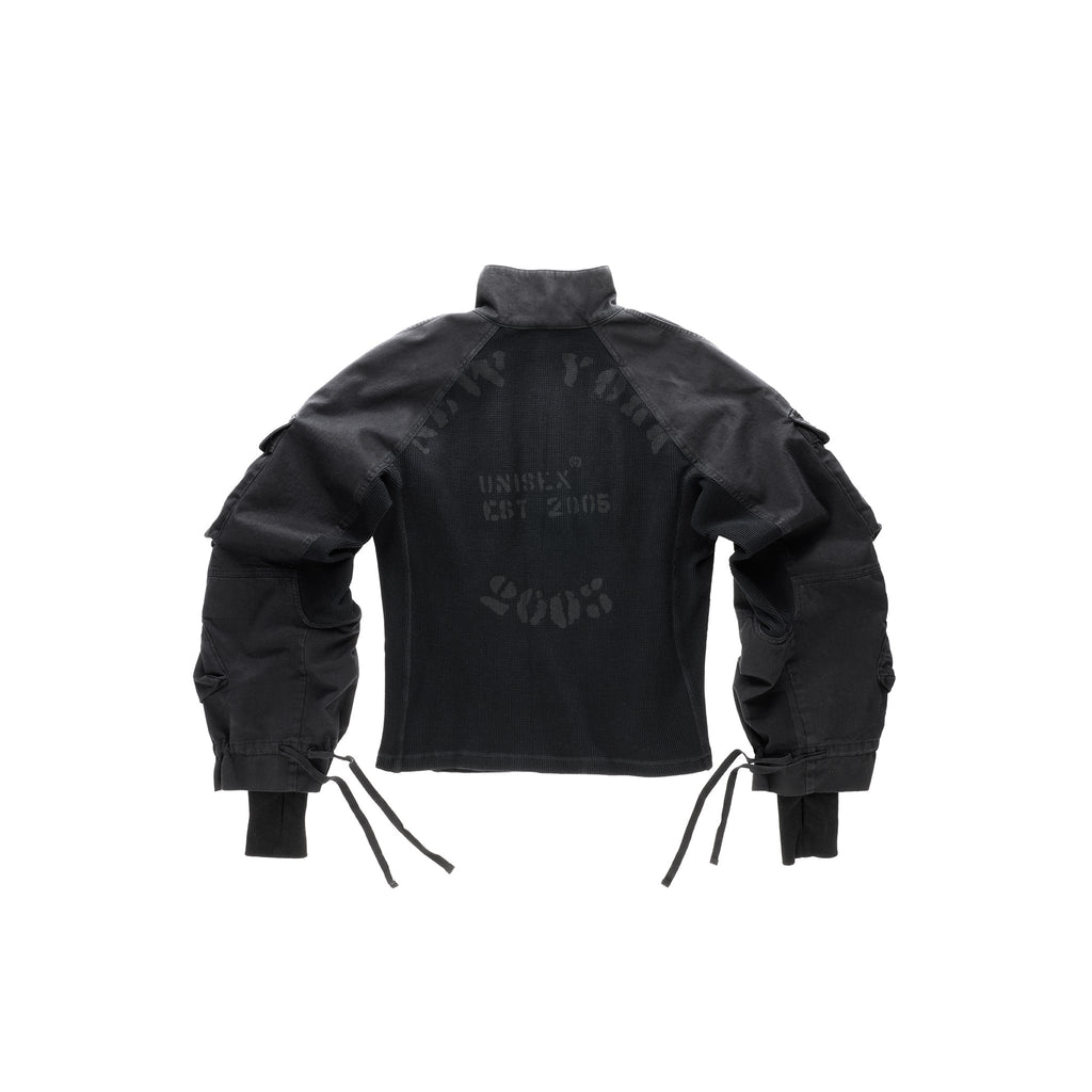 Long Sleeve Cargo Thermal - Black - Sweaters & Hoodies