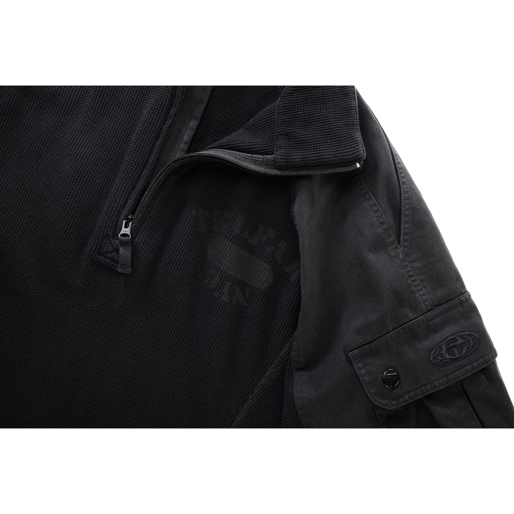 Long Sleeve Cargo Thermal - Black - Sweaters & Hoodies