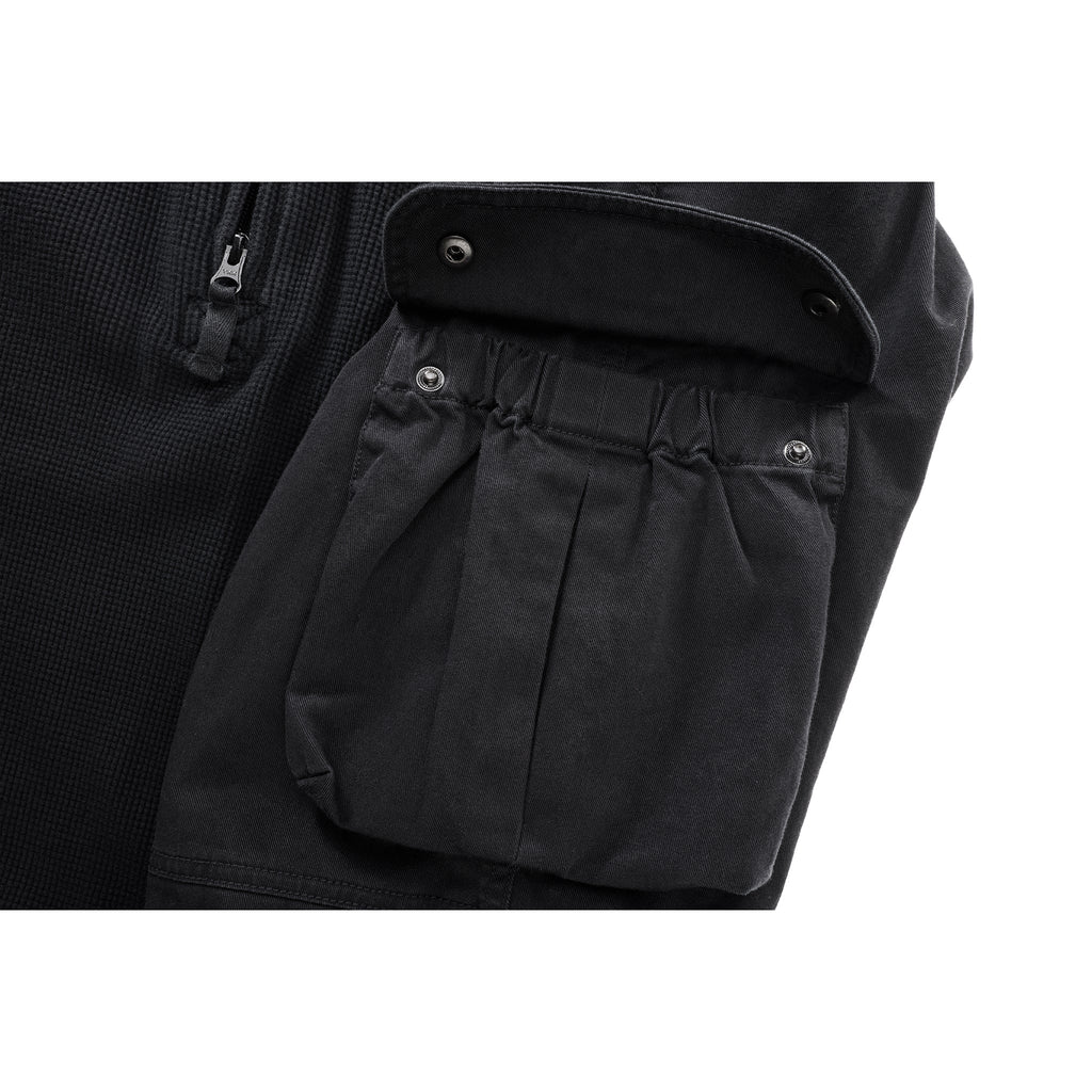 Long Sleeve Cargo Thermal - Black - Sweaters & Hoodies