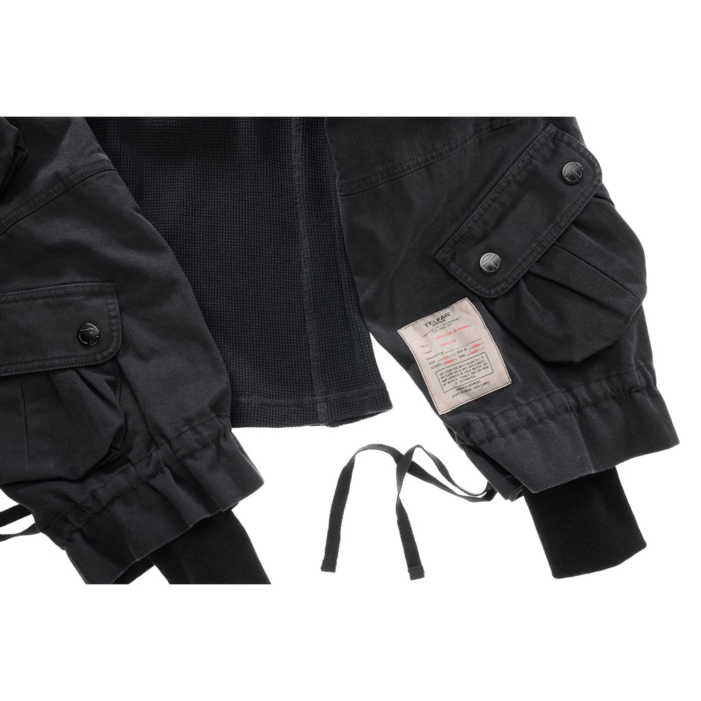 Long Sleeve Cargo Thermal - Black - Sweaters & Hoodies