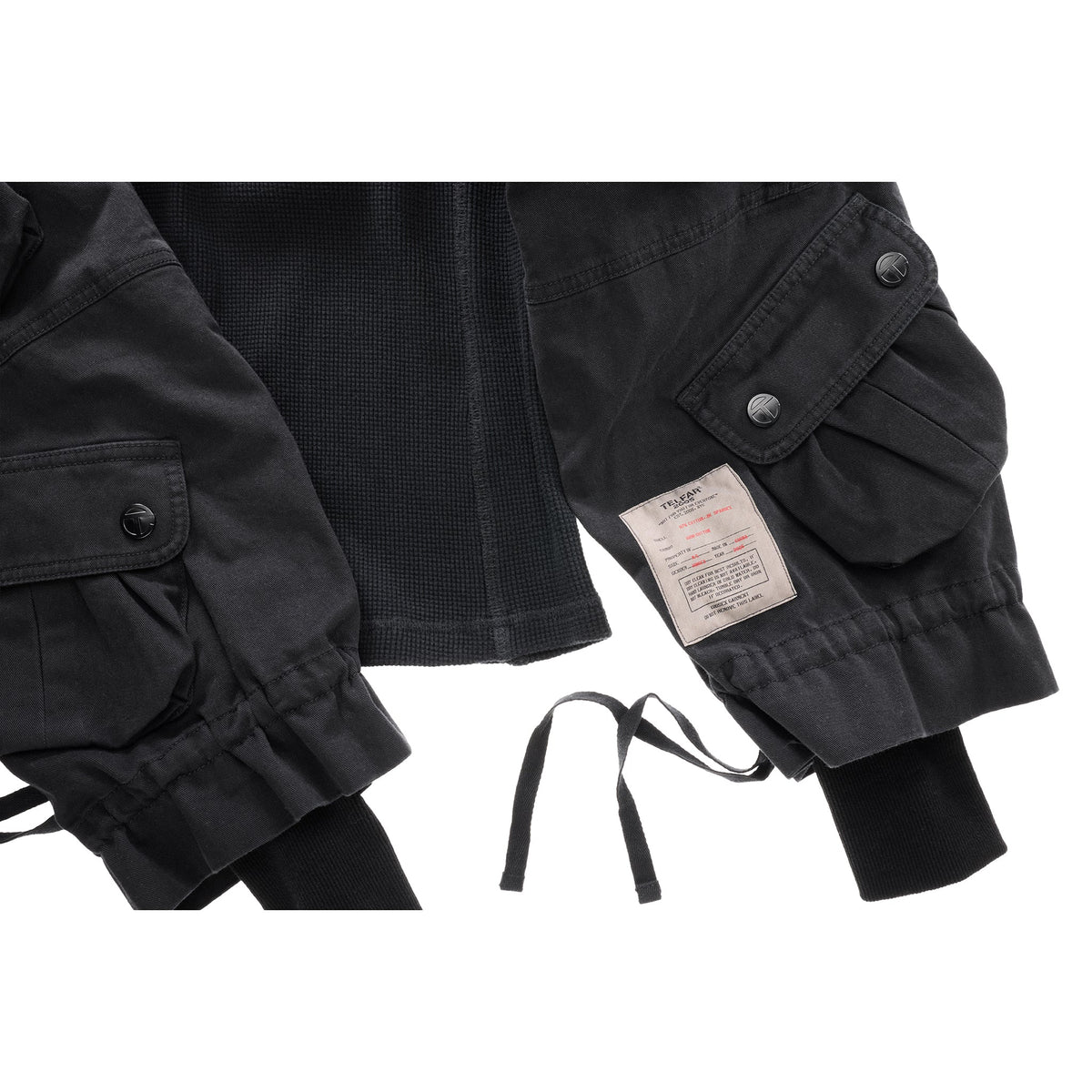 Long Sleeve Cargo Thermal - Black - Sweaters & Hoodies