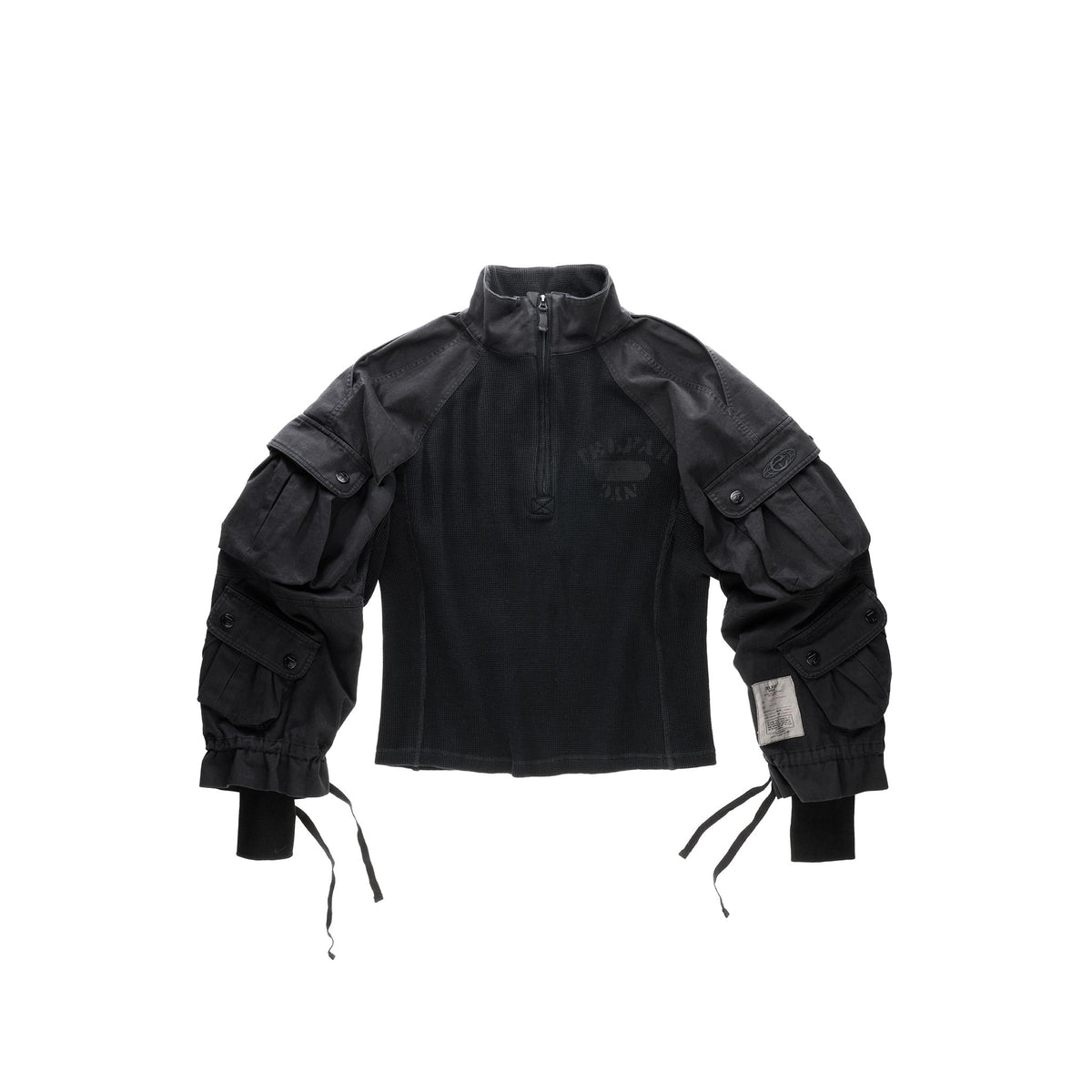 Long Sleeve Cargo Thermal - Black - Sweaters & Hoodies