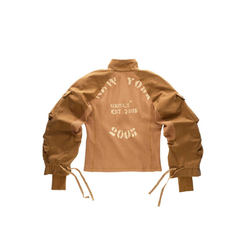 Long Sleeve Cargo Thermal - Tan - Sweaters & Hoodies