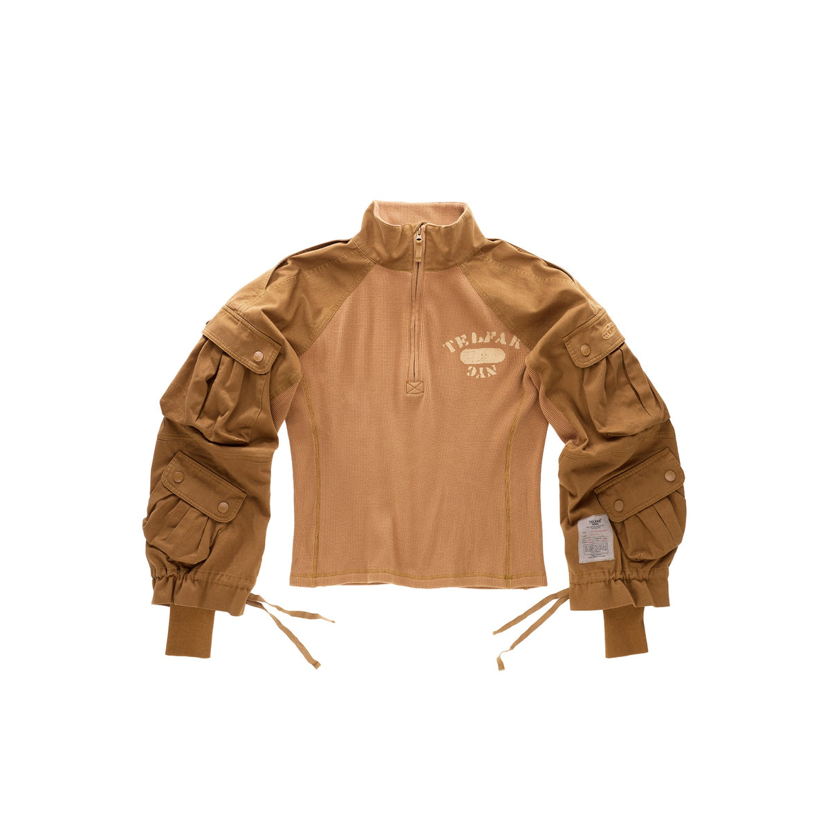 Long Sleeve Cargo Thermal - Tan - Sweaters & Hoodies