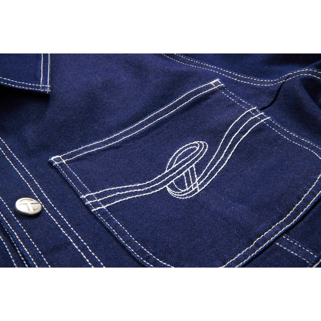 Long Sleeve Jumpsuit - Blue - Jackets & Outerwear