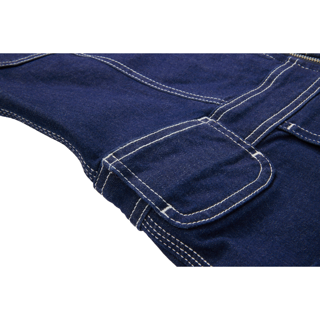 Long Sleeve Jumpsuit - Blue - Jackets & Outerwear