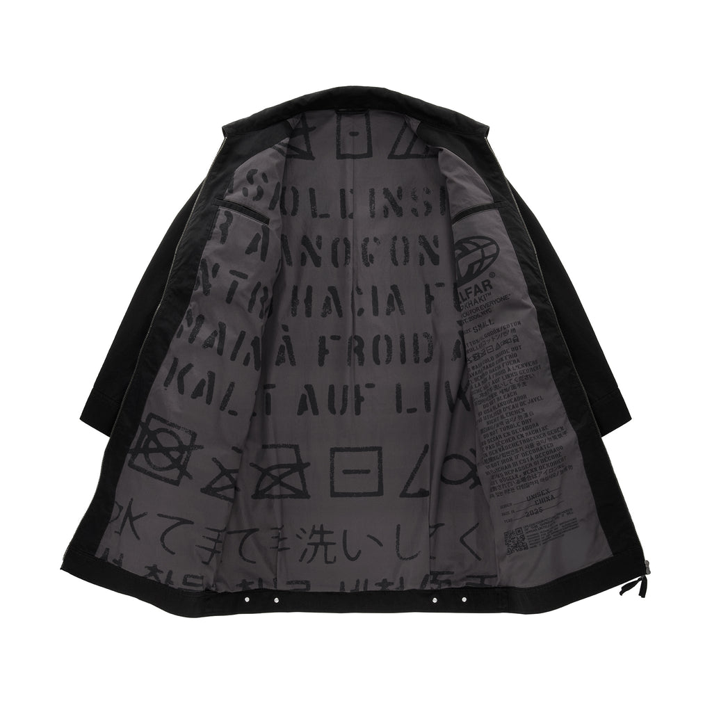 Long Work Jacket - Black - Jackets & Outerwear