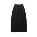 Long Work Skirt - Black - Dresses & Skirts