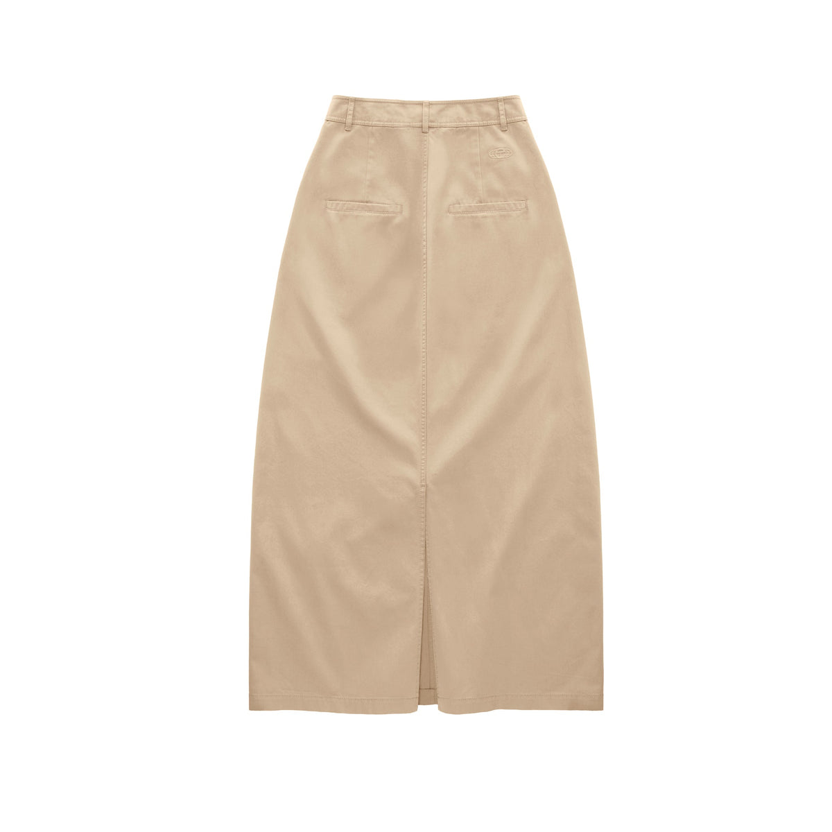 Long Work Skirt - Khaki - Dresses & Skirts