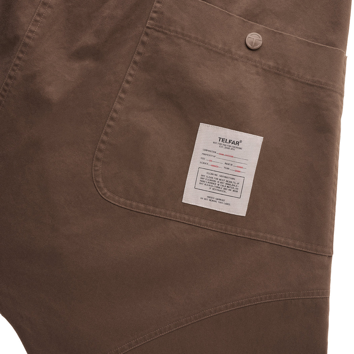 Upside Down Mechanic Pant - Brown - Pants & Shorts