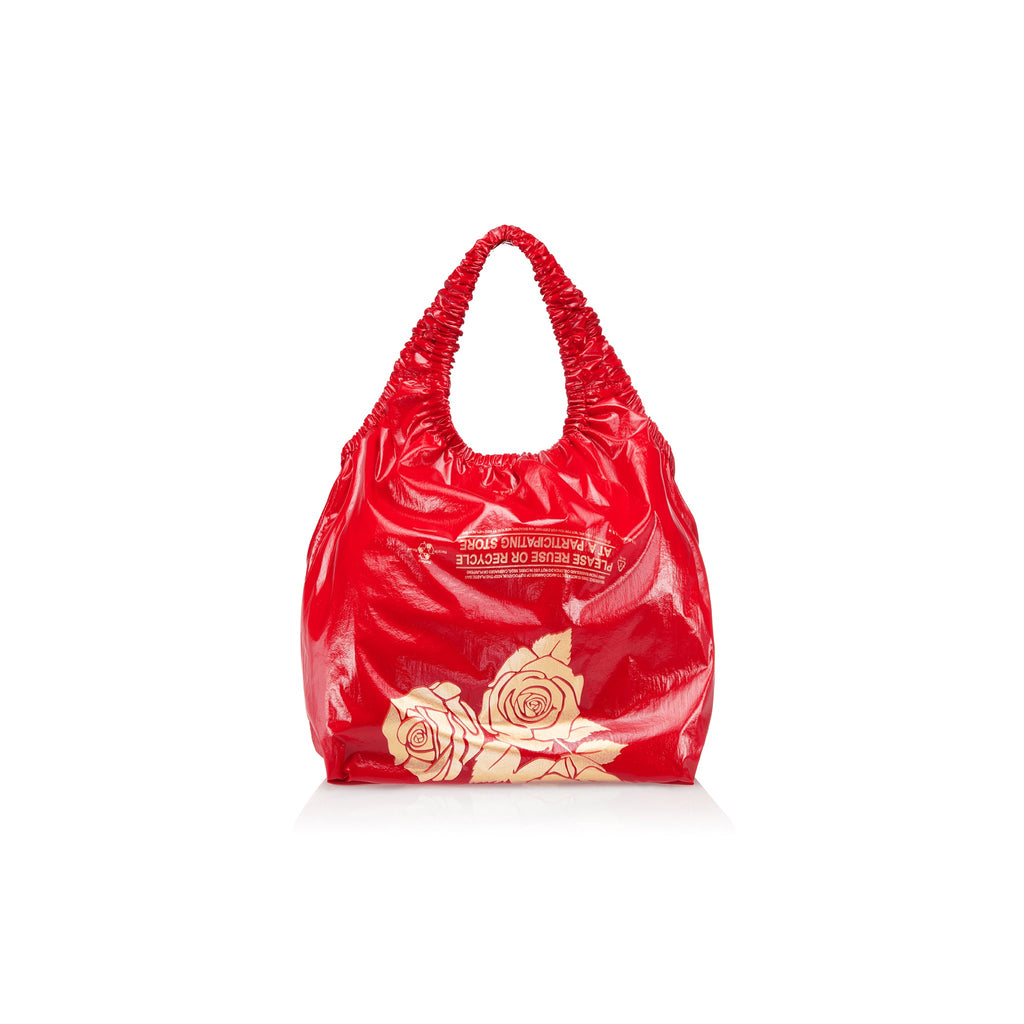 Regular Flower Plastic Bag - Red - Plastic Bags