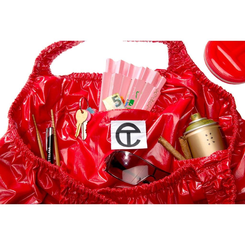 Regular Flower Plastic Bag - Red - Plastic Bags