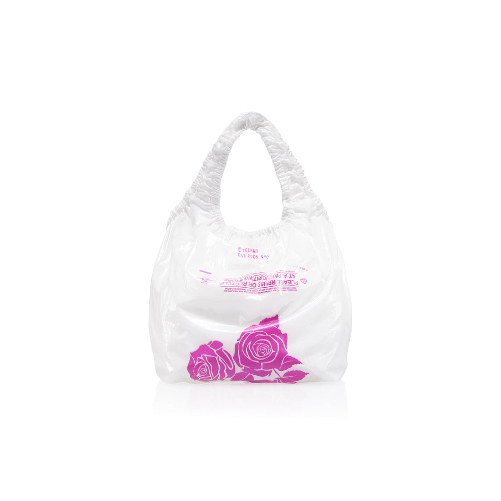 Regular Flower Plastic Bag - White - Plastic Bags