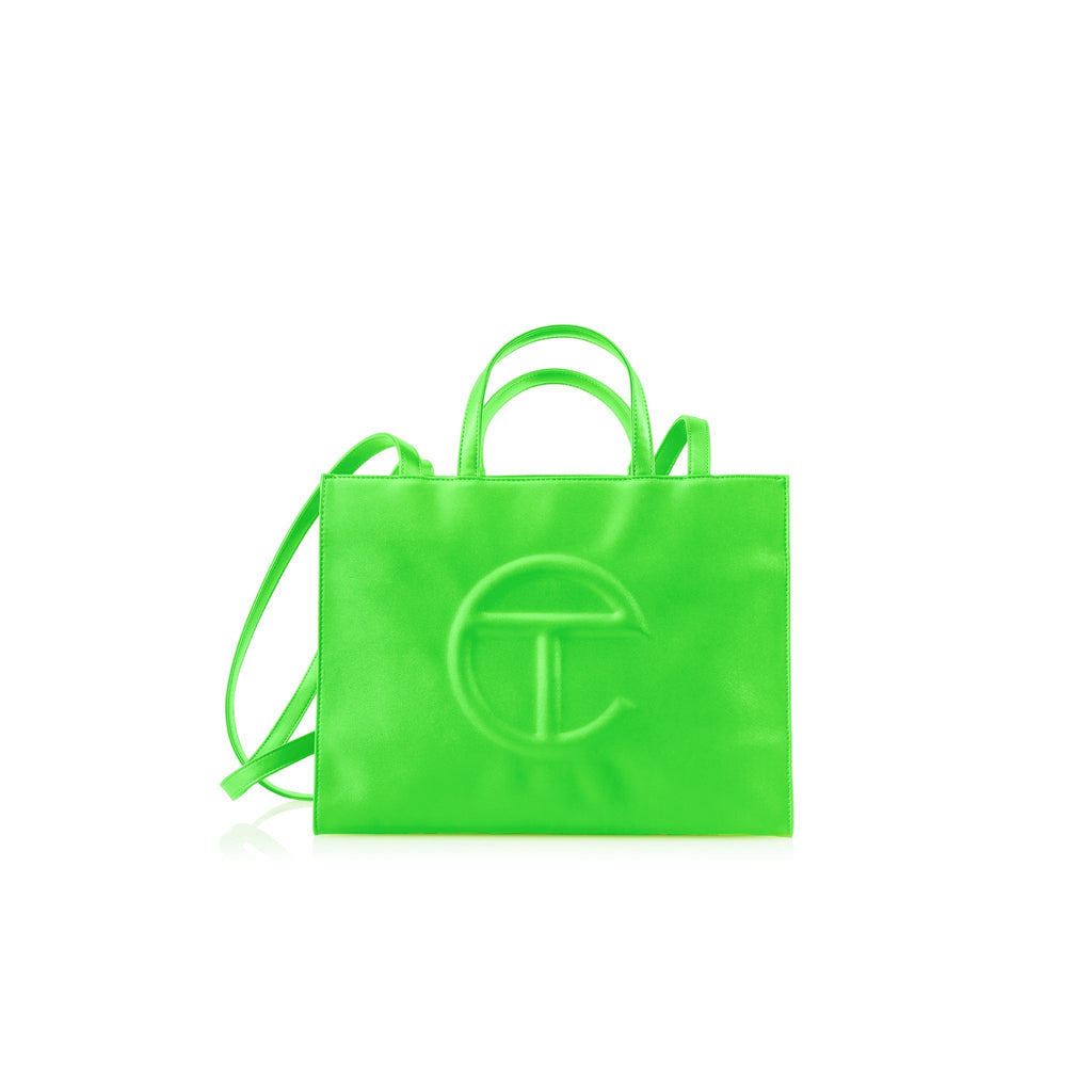 Medium Shopping Bag - Highlighter Green - Shopping Bags & Shoppers