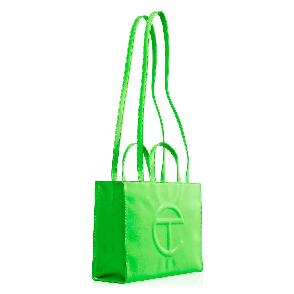 Medium Shopping Bag - Highlighter Green - Shopping Bags & Shoppers